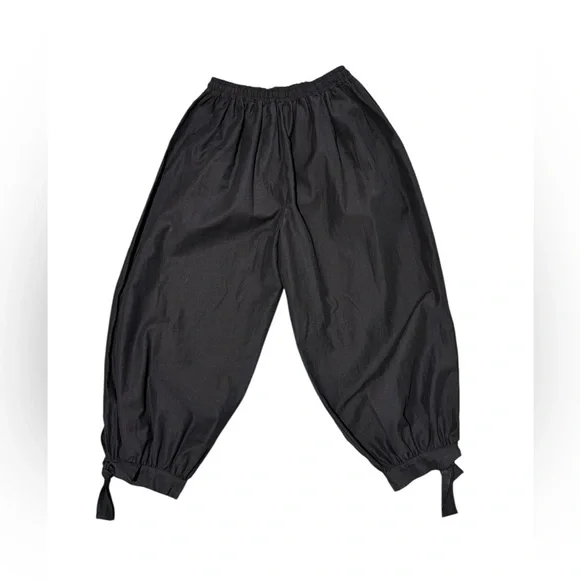 NWT Zara Bow Detail Brown Barrel Pants Sz S - Picture 4 of 12